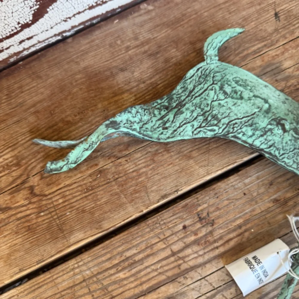 NWT Flawed  Anthropologie  Terrain  Verdigris Stag Tree Topper